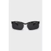 Black sunglasses with a shaped frame