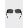 Black sunglasses with a shaped frame