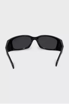Black sunglasses mask with logo