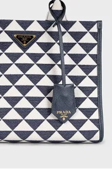 Printed textile tote