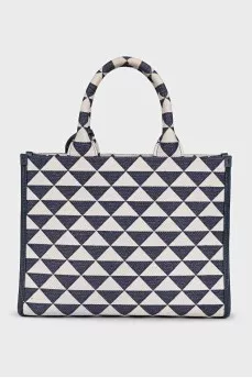 Printed textile tote