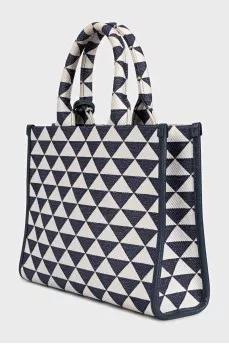 Printed textile tote