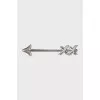 Silver arrow-shaped brooch