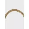 Double chain gold necklace