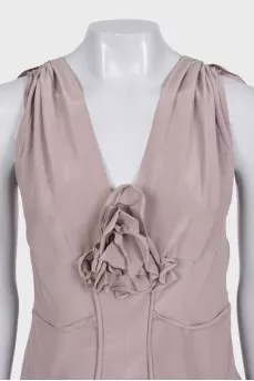 Vintage pink top and skirt suit