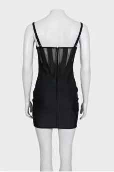 Черное облегающее платье by Mugler x H&M