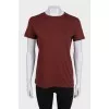 Brown straight T-shirt