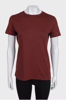 Brown straight T-shirt