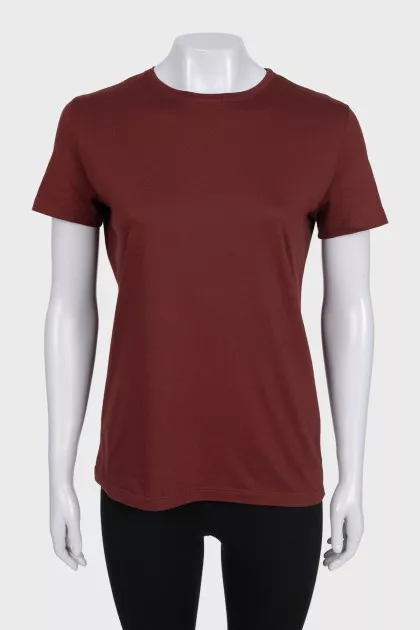 Brown straight T-shirt