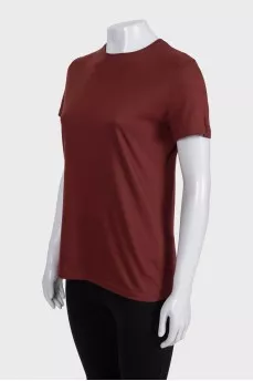 Brown straight T-shirt