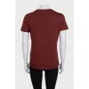 Brown straight T-shirt