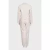 Beige suit with fringe