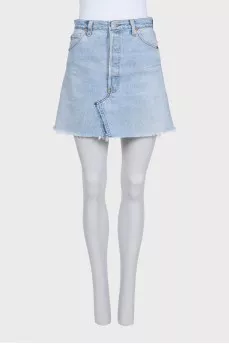 Джинсова блакитна спідниця by Re/Done x Levi's