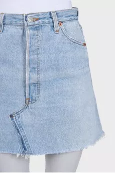 Джинсова блакитна спідниця by Re/Done x Levi's