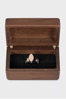 Open silver ring
