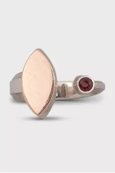 Open silver ring