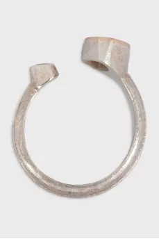 Open silver ring
