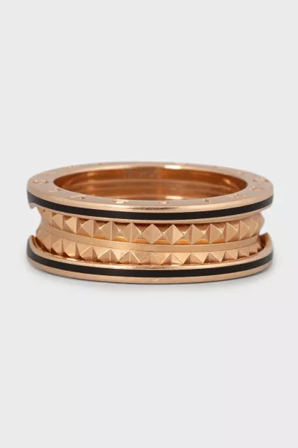 Men's rose gold ring