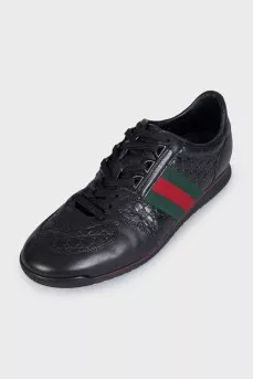 Men's black Screener sneakers