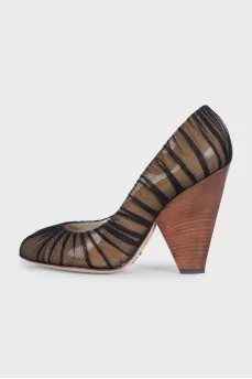 Draped heels