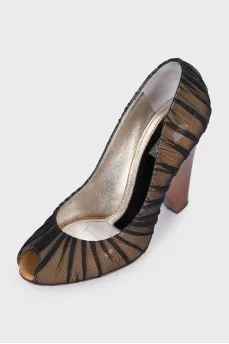 Draped heels