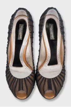Draped heels