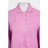 Pink suit with ruffles