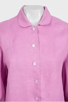 Pink suit with ruffles