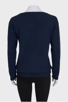 Vintage blue cashmere jumper