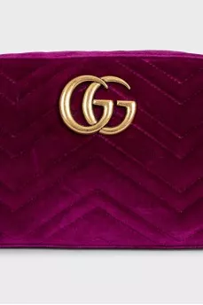 Крос-боді фіолетового кольору GG Marmont