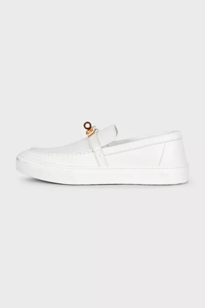 White Game loafers