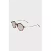 Brown sunglasses with logo