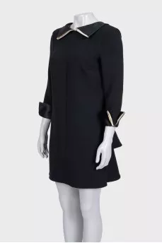 Black dress with a collar
