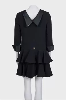 Black dress with a collar