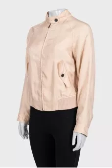 Jacket with patch pockets