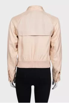 Jacket with patch pockets