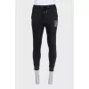 Men's black printed tracksuit