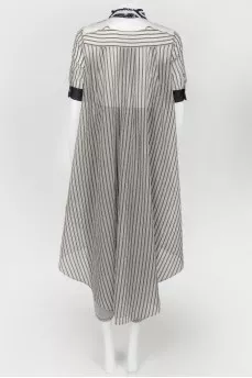Transparent asymmetric blouse