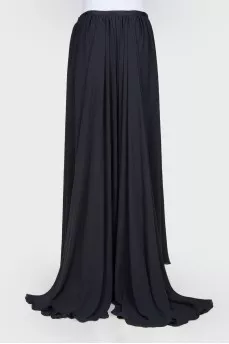 Long asymmetrical skirt