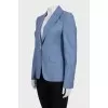 Fitted wool jacket with silk lining