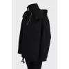 Чорне худі oversize з вовни