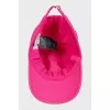 Pink cap with embroidery