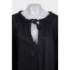 Loose black blouse