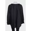 Loose black blouse