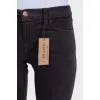 Corduroy flared trousers with a mid-rise