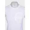 T-shirt with white logo