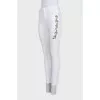 White skinny fit jeans with embroidery