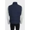 Men's blue wool vest