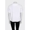 White T-shirt with a signature print