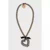 A voluminous necklace decorated with crystals